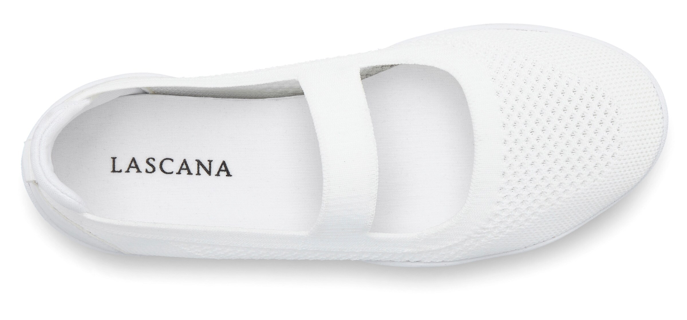 LASCANA Sneaker Ballerinas in weiß