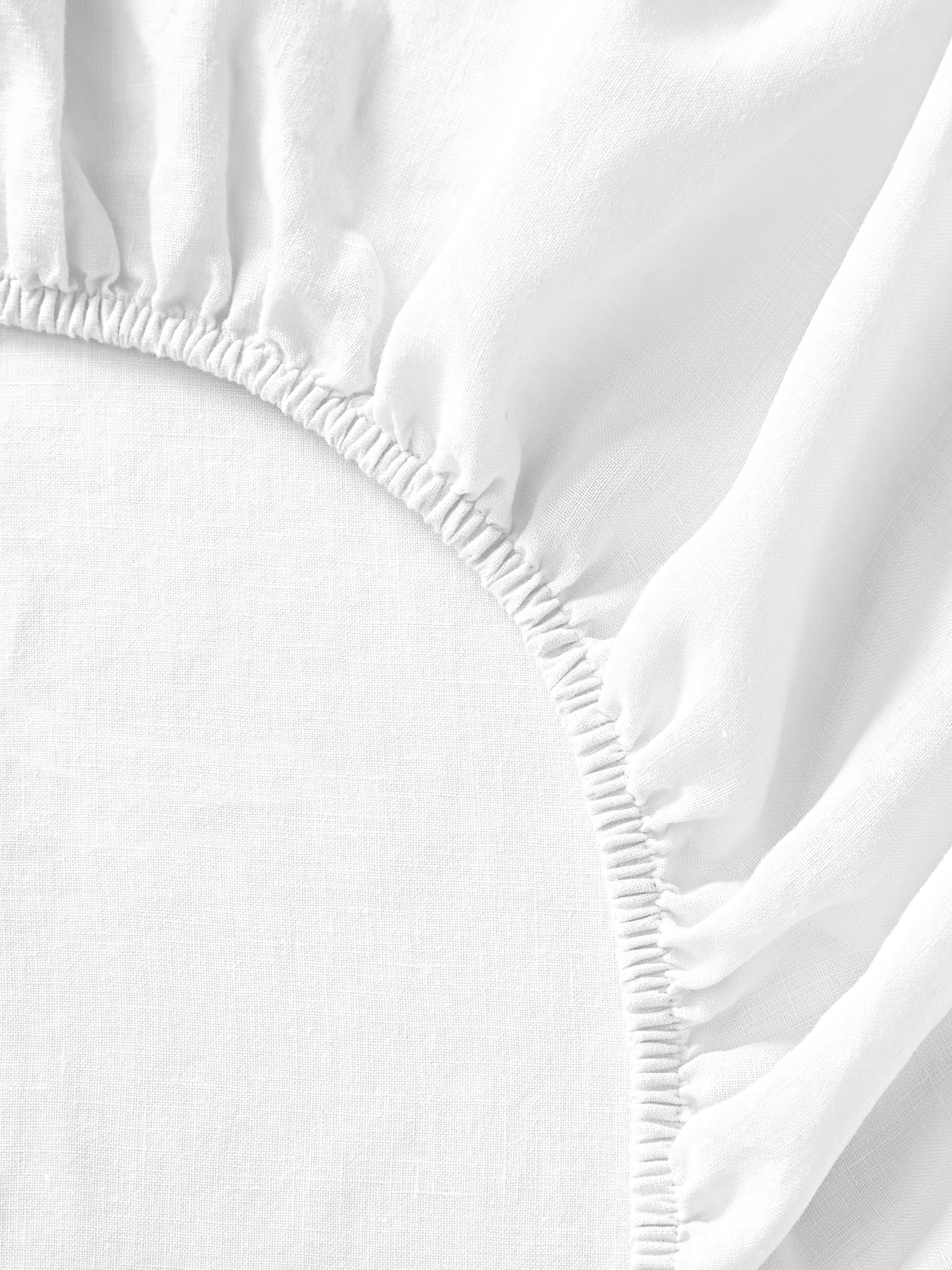 Boxspring hoeslaken Airy, gewassen linnen