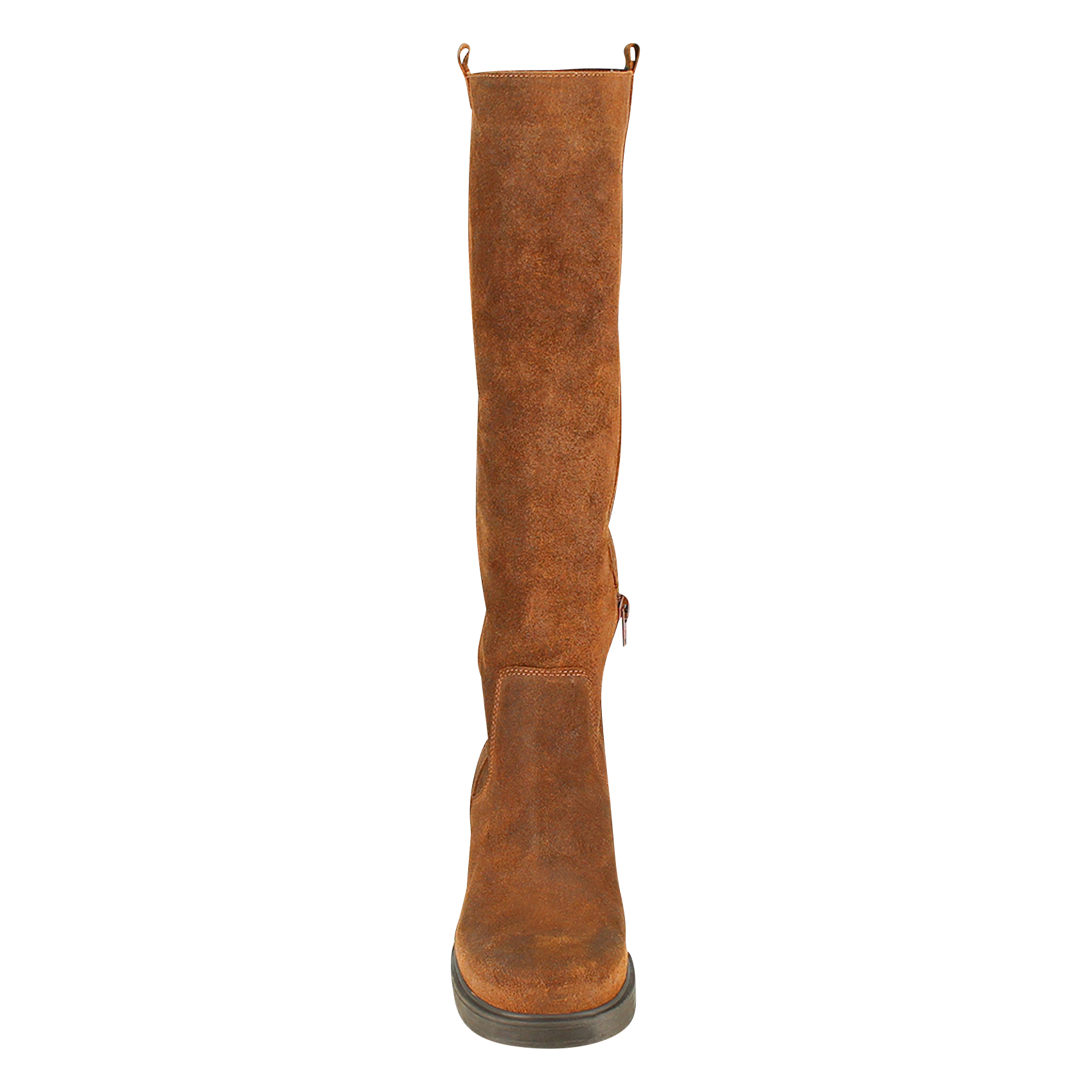 PANACHE - Bottes en cuir velours | Marron