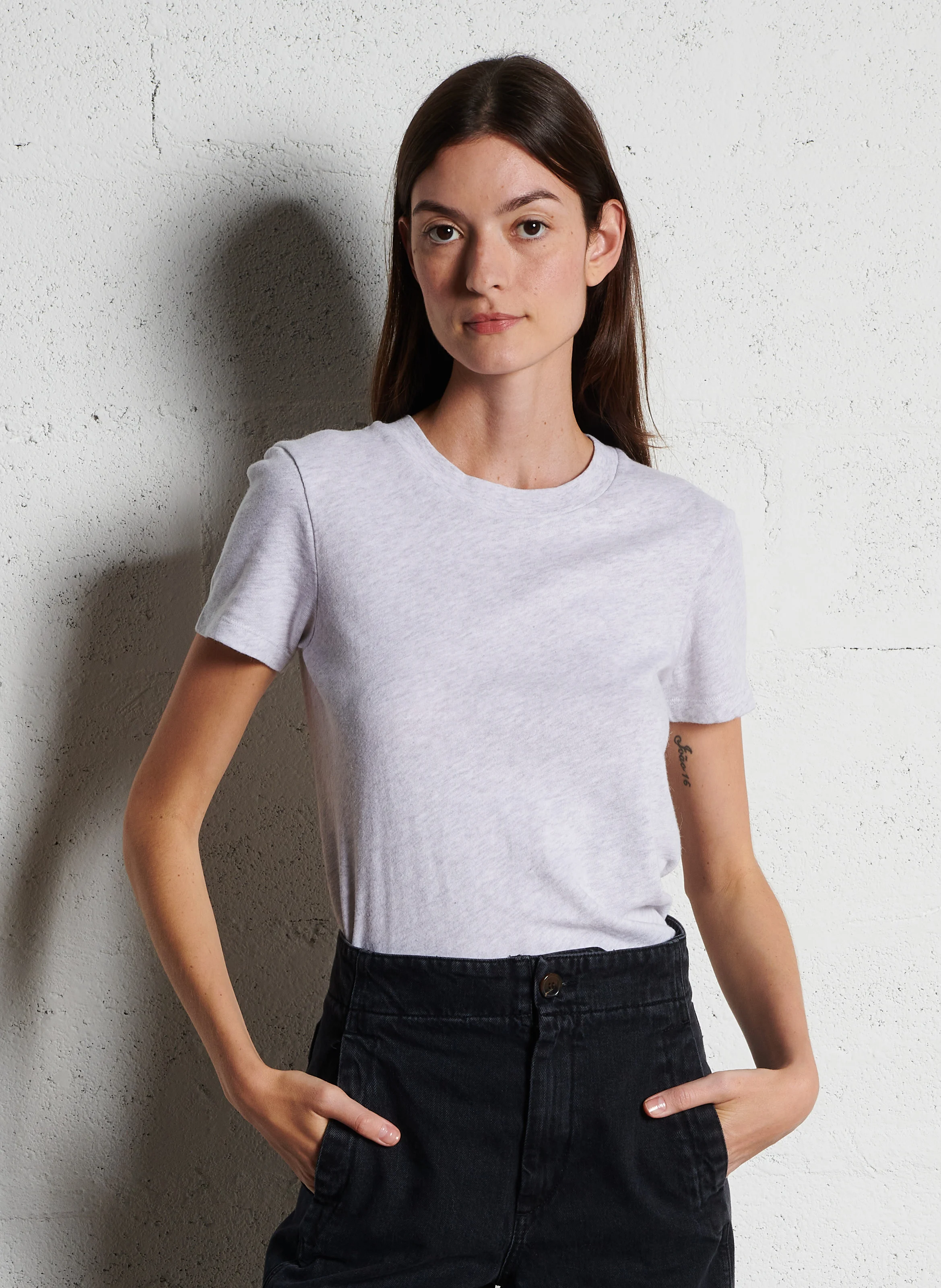 SONOMA - Tee-shirt col rond en coton | Gris