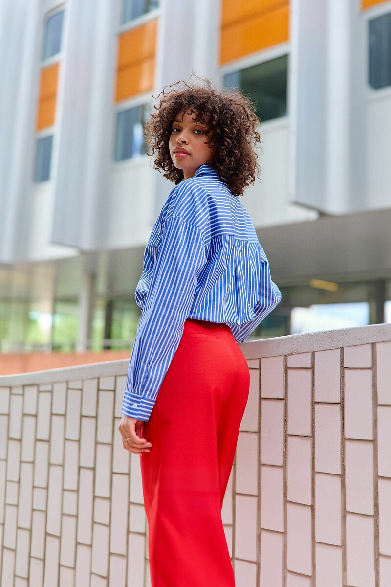 LA PETITE ETOILE<br>Camisa listrada de manga comprida LONY