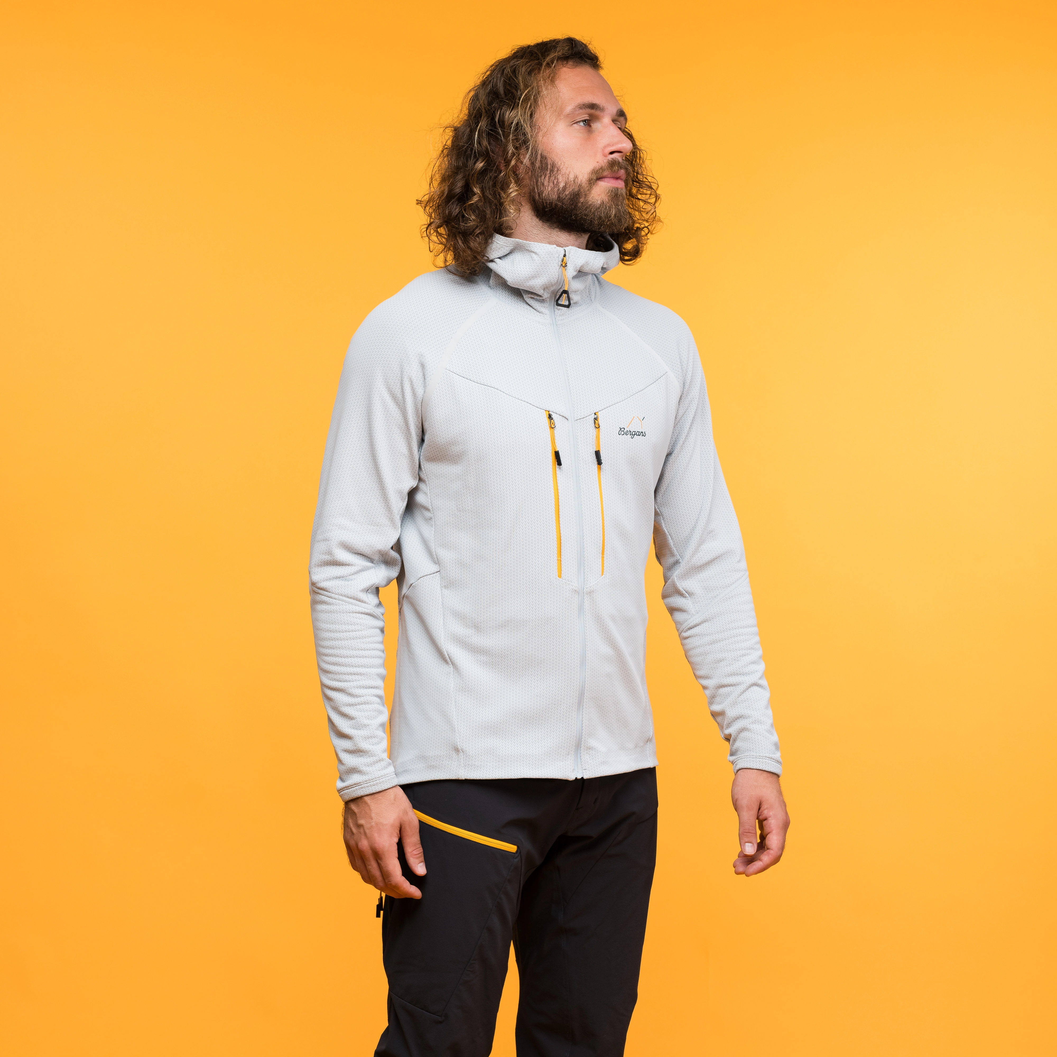 Y MountainLine Wooltech Midlayer Jacket Men Pearl Grey