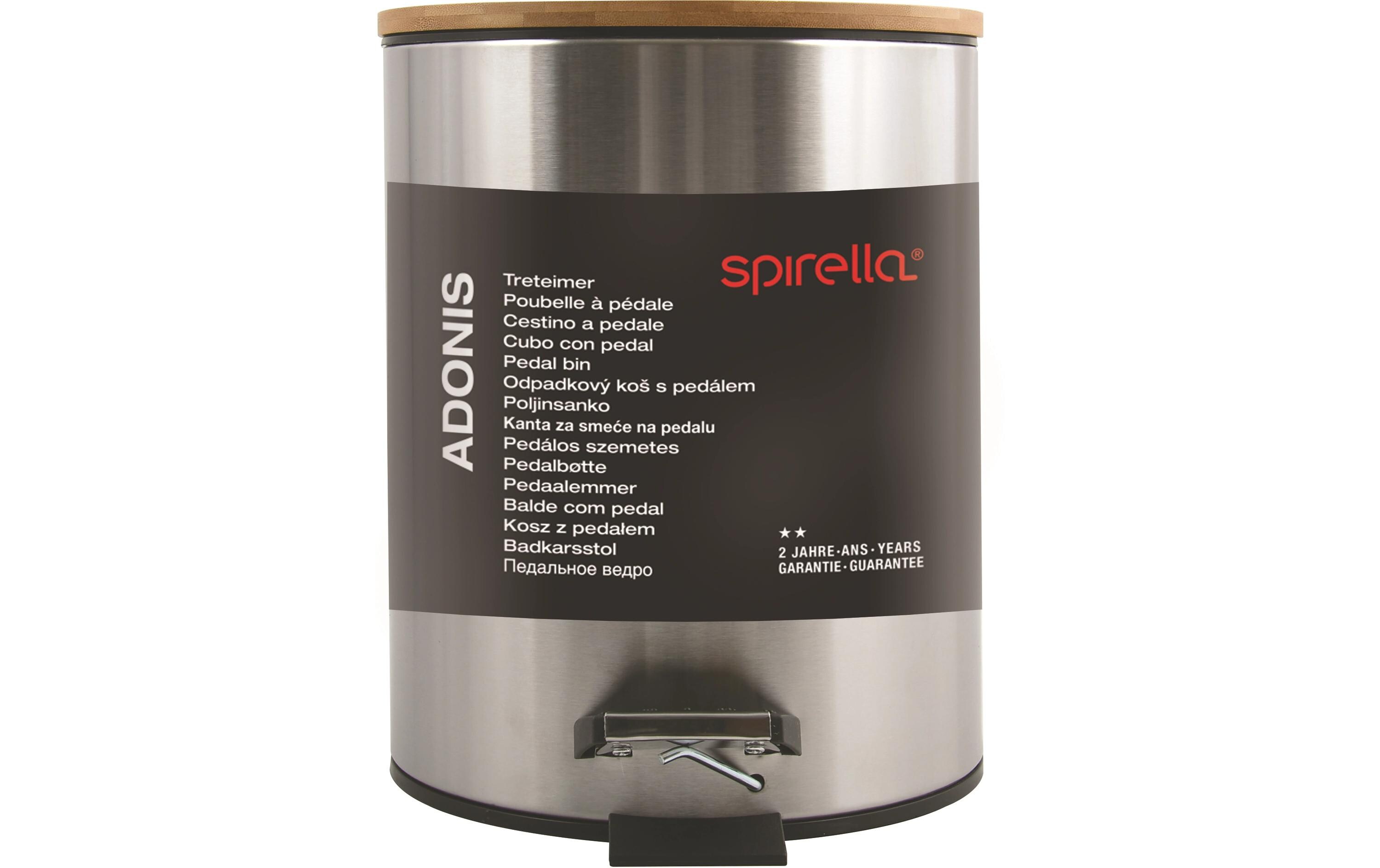 Treteimer Adonis 5 l, GrauTreteimer mit Soft-Close-Deckel