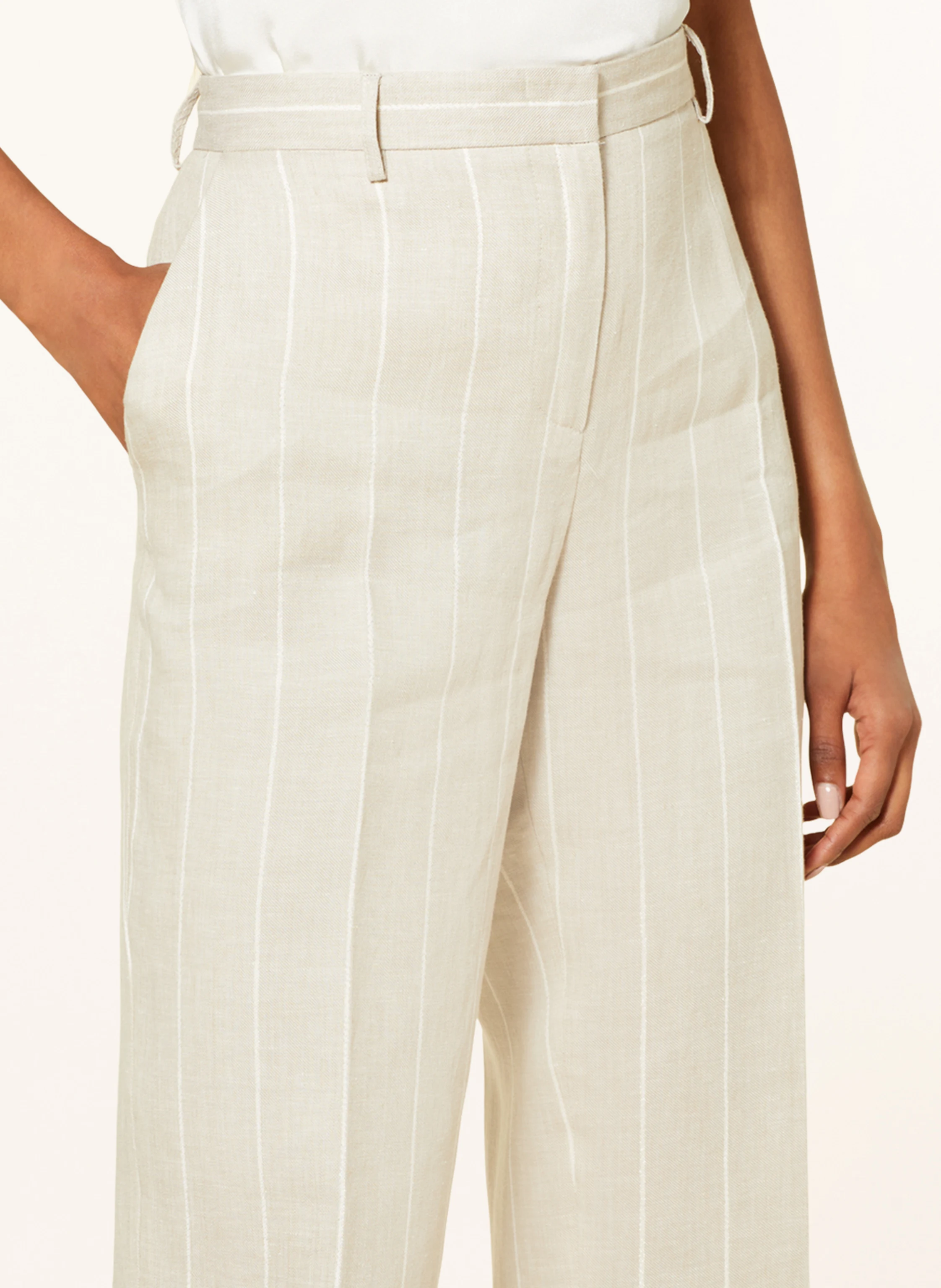 ANTONELLI firenze Leinenhose mit Glitzergarn