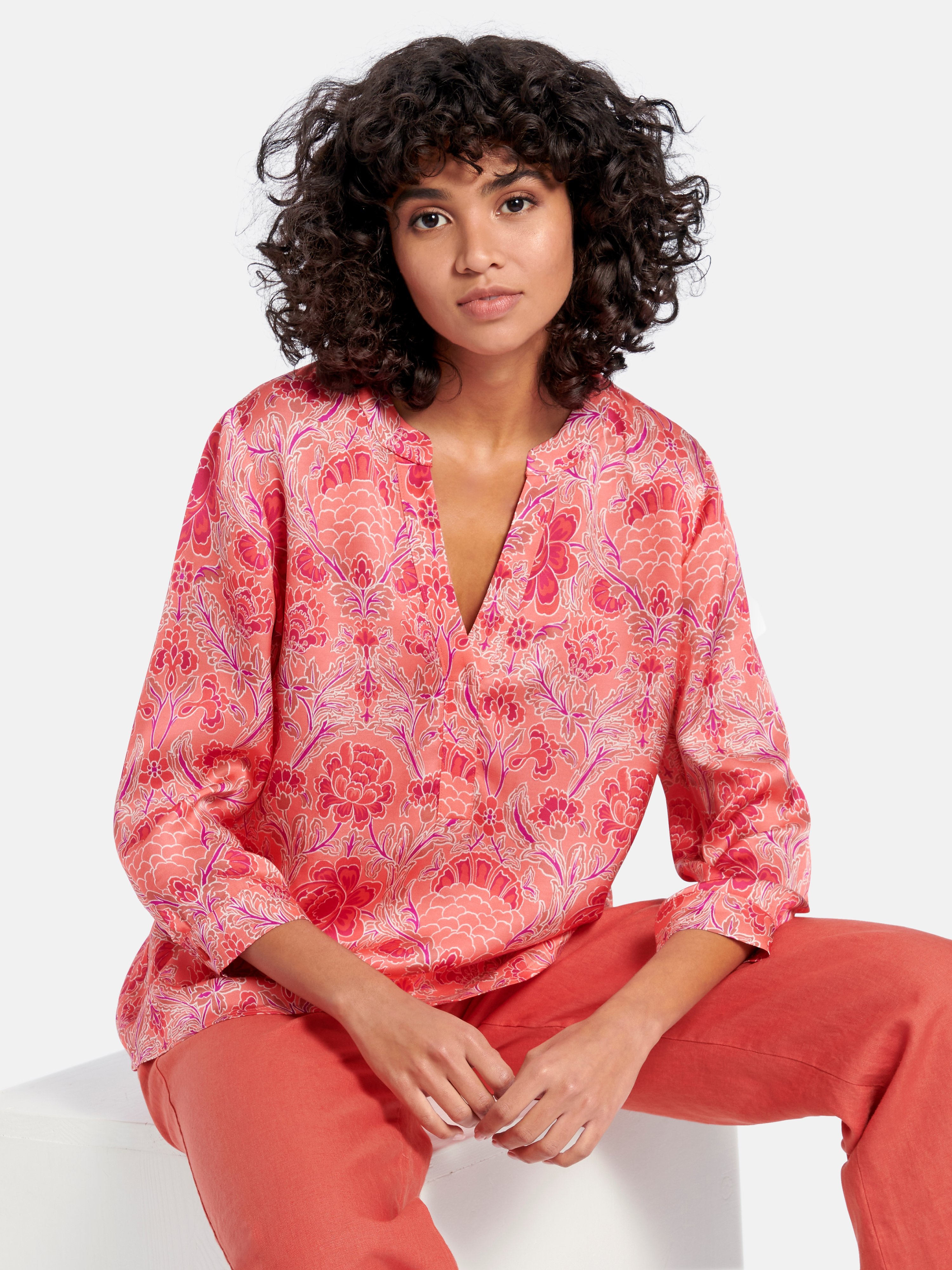 Bluse zum Schlupfen mit 3/4-Arm