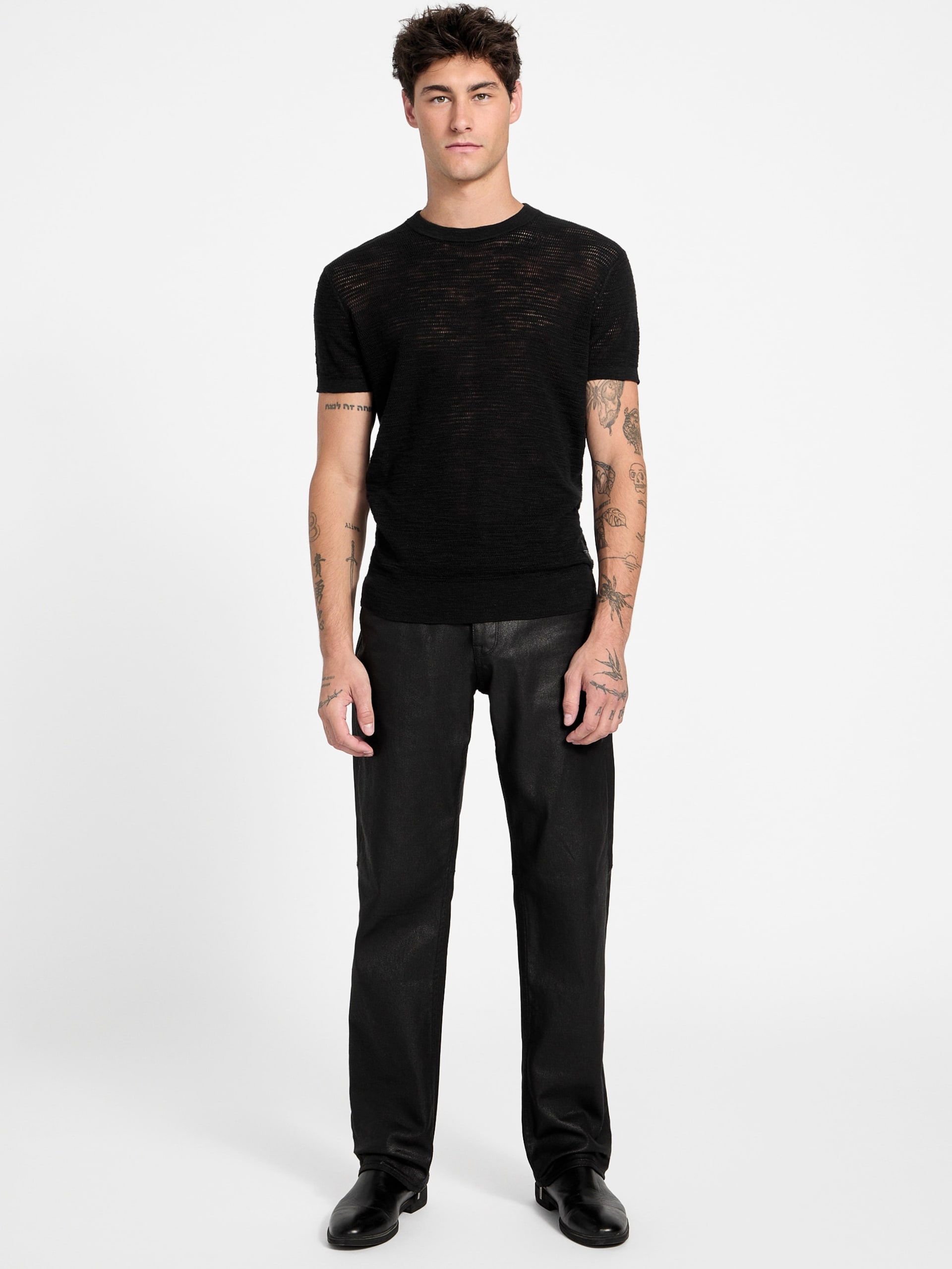 Calça jeans reta Mason de corte regular
