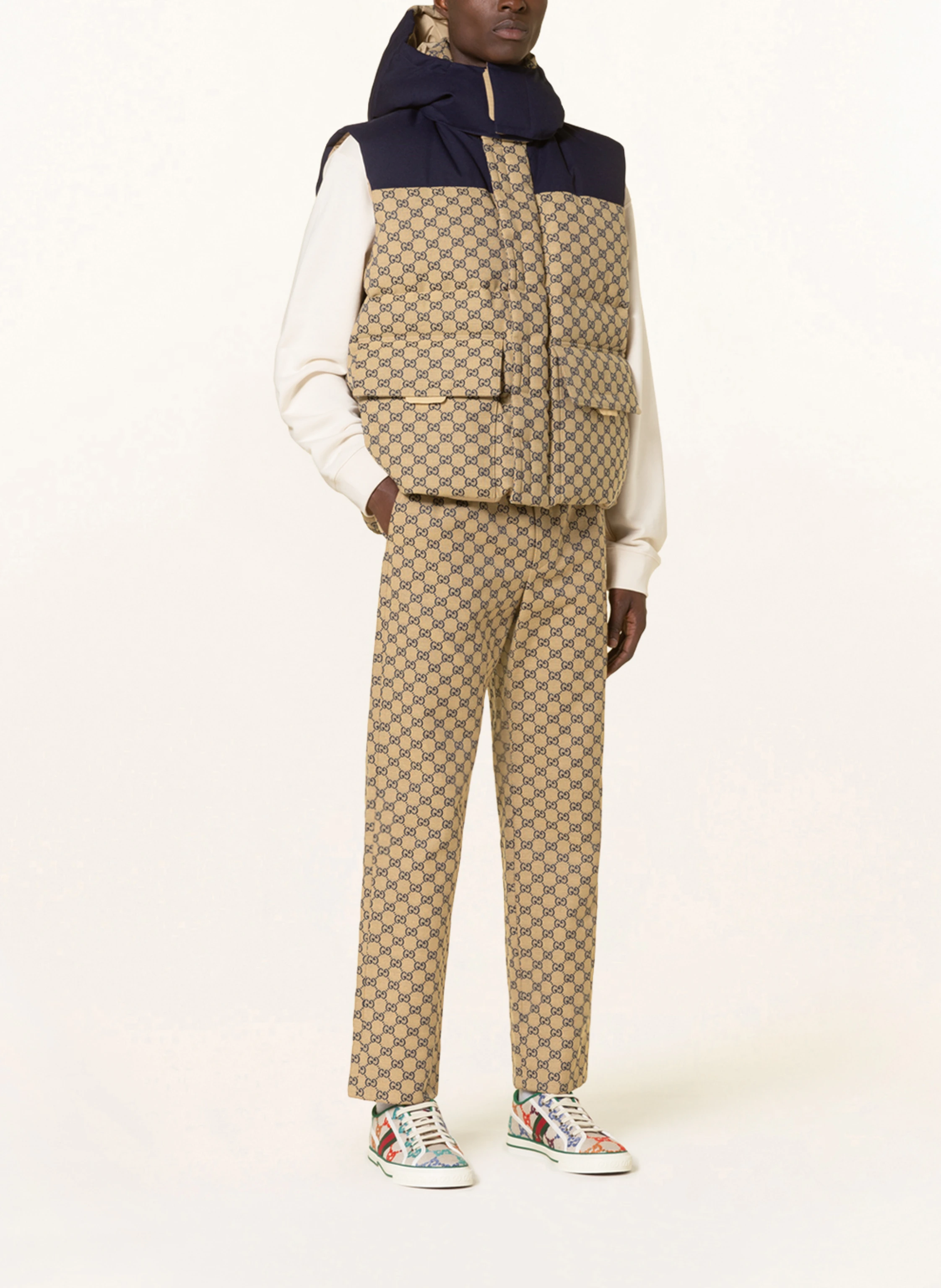 GUCCI Daunenweste mit abnehmbarer Kapuze