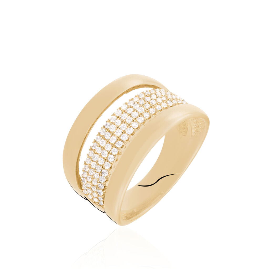 Bague Adelicia Plaqué Or Jaune Oxyde De Zirconium