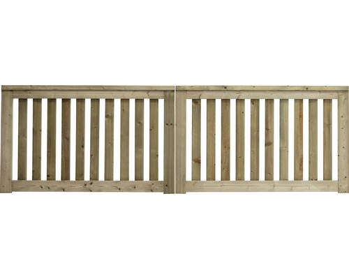Dubbele poort Konsta Girona zonder slotgat 300 x 90 cm drukgeïmpregneerd