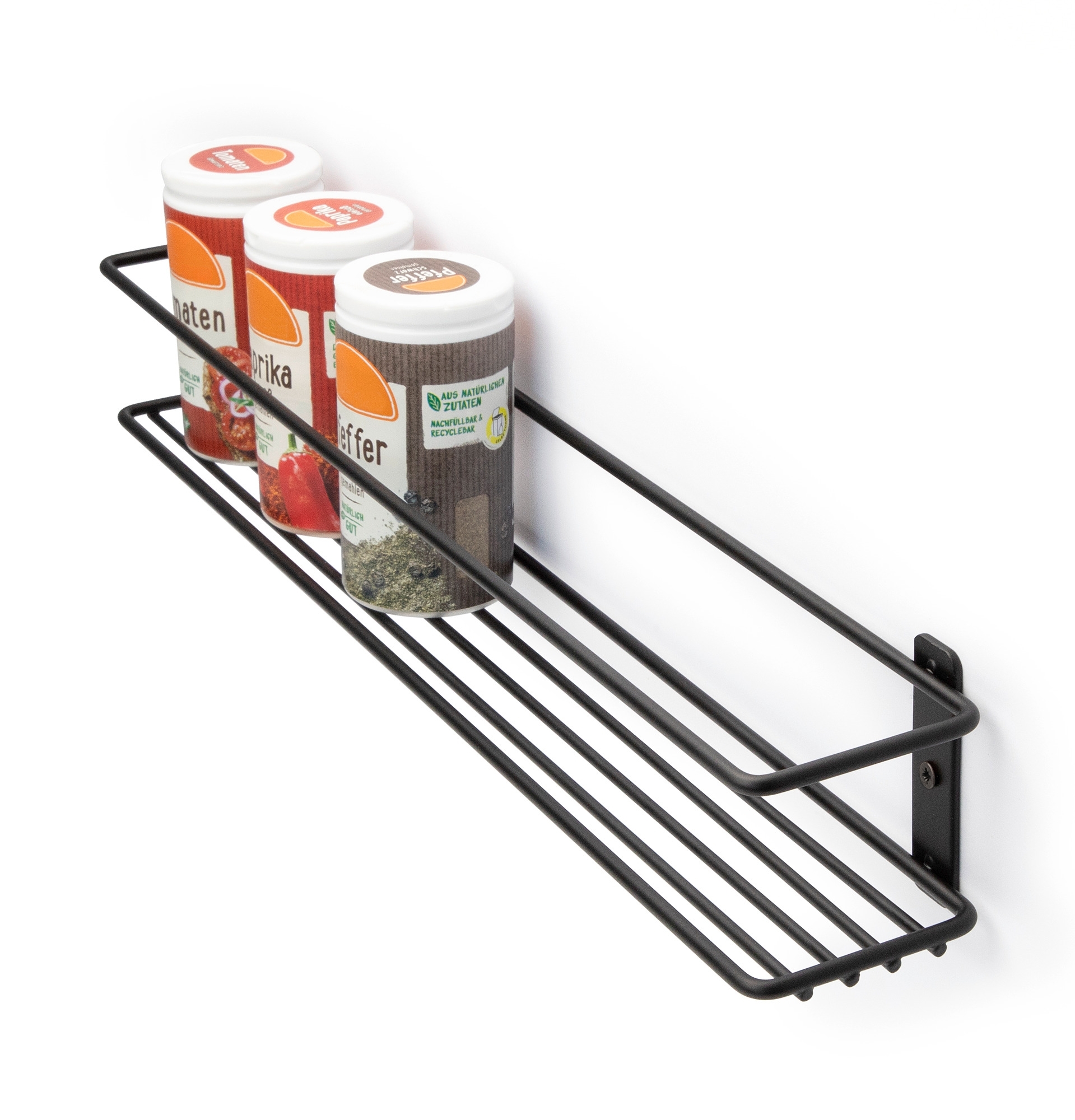 Confurn Gewürzregal 225 x 58 x 58,5 mm schwarz