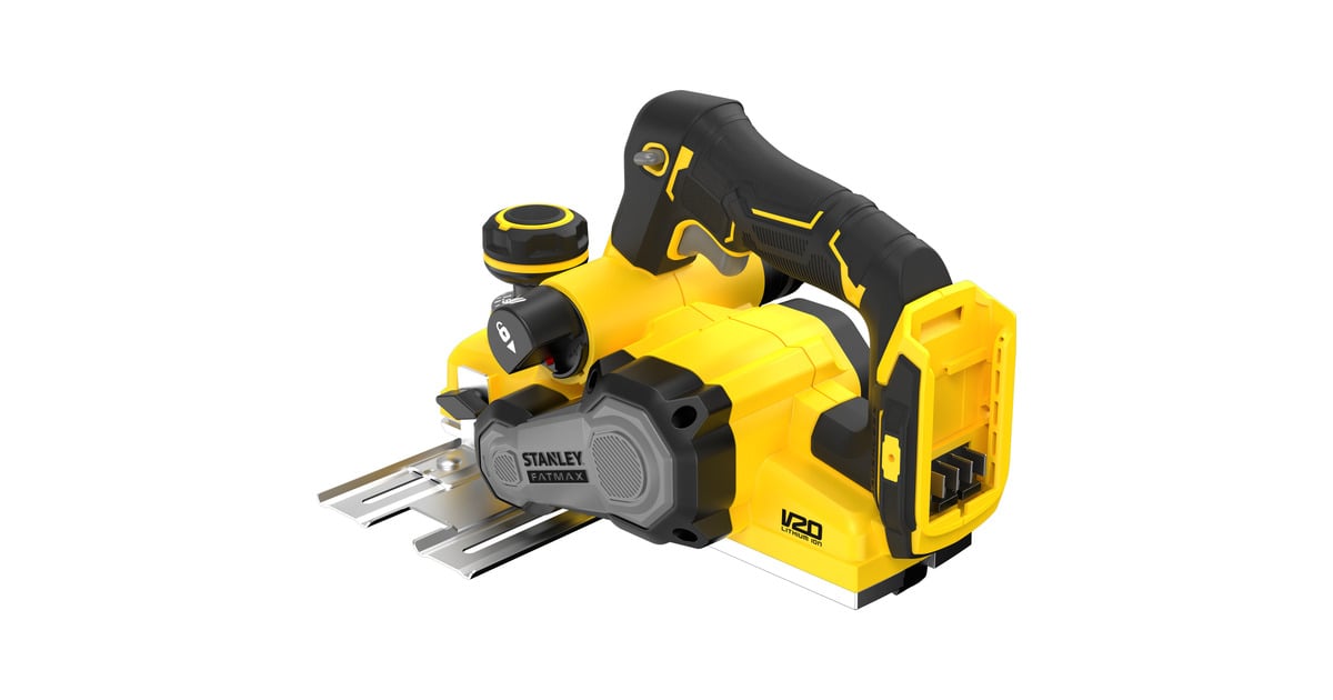 StanleyFATMAX V20 18V Brushless elektrische schaafmachine  (Zwart/geel, Accu en oplader niet inbegrepen)