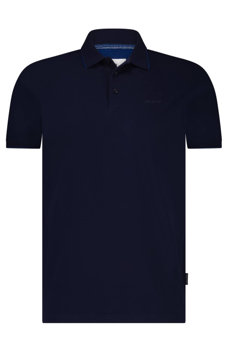 State of Art blauwe heren polo
