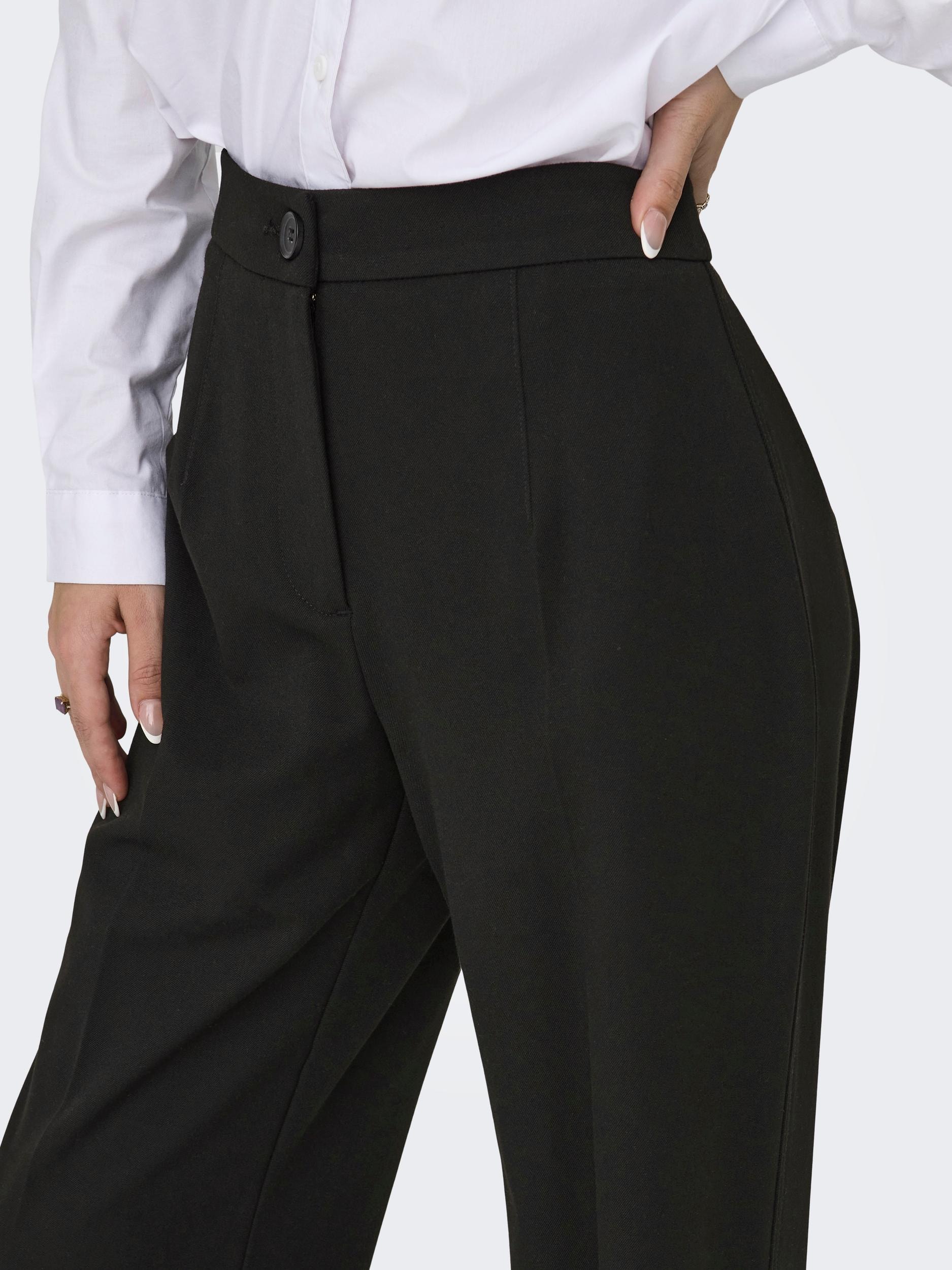 ONLY Anzughose »ONLMIA – Anzughose mit hoher Taille und Stretch«  gerade Form, modisch, Materialmix, Web
