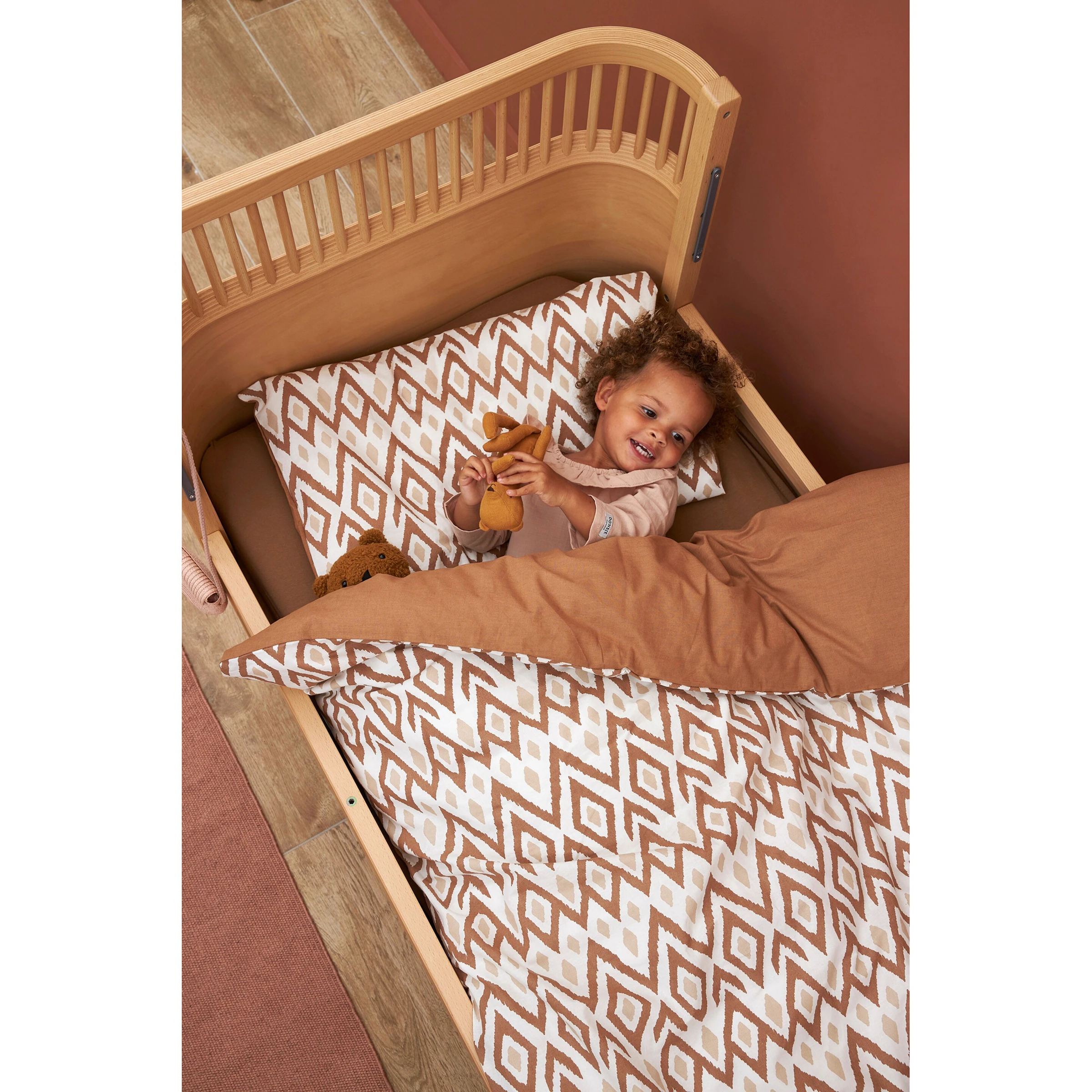 Meyco Baby Wende-Bettwäsche 40x60 / 100x135 cm Ikat