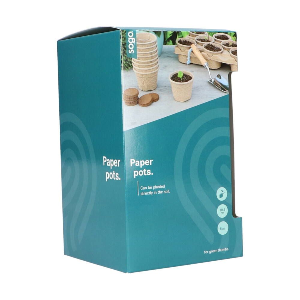 SOGO Paperpot 10,5 cm8 stuks