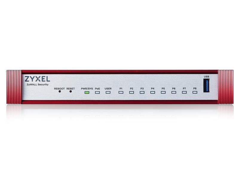 Zyxel Firewall USG FLEX 100HP inklusive Security Bundle, 1 Zyxel USG FLEX 100HP – Hochleistungs-Firewall