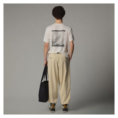 T-Shirt The North Face Topographic Foundation Blanc