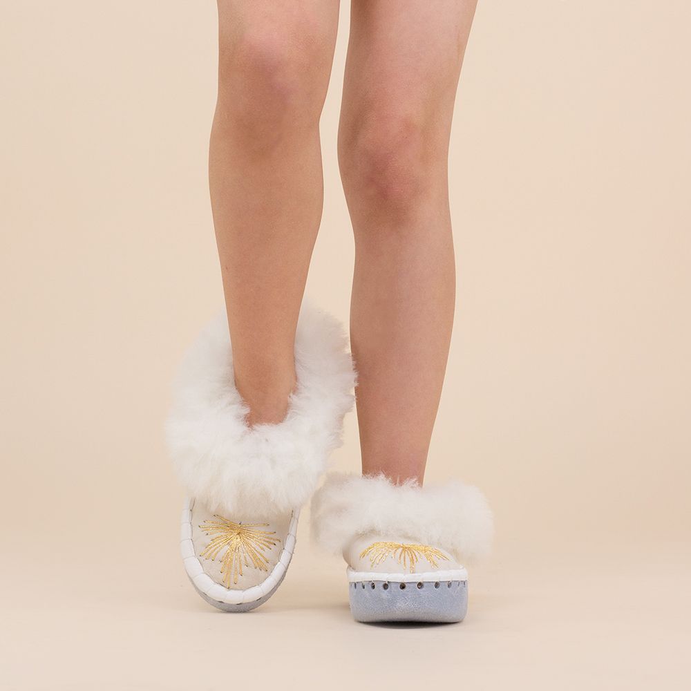 Moonrise kids wollen sloffen Skye beige