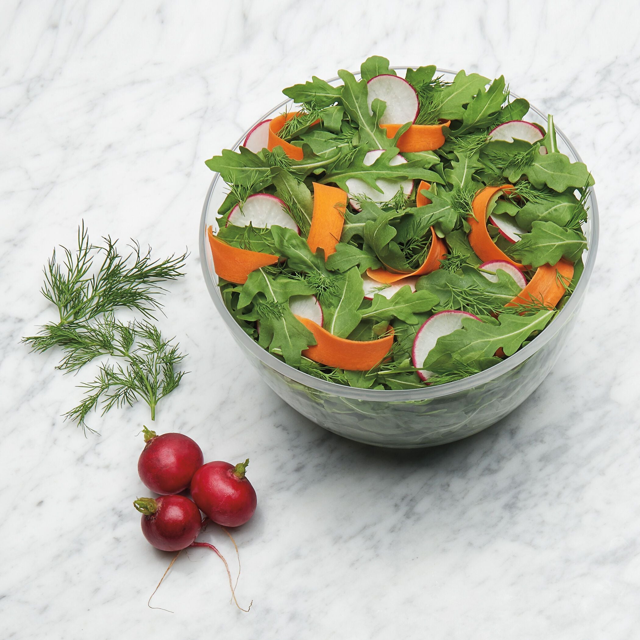 OXO Salatschleuder - Transparent / H: 13.0 cm