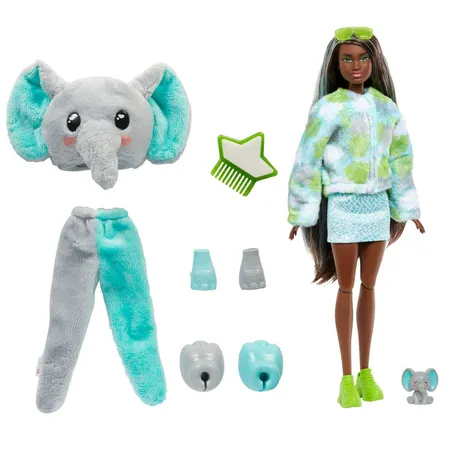 Barbie Cutie Reveal Dschungel Serie Puppe - Elefant