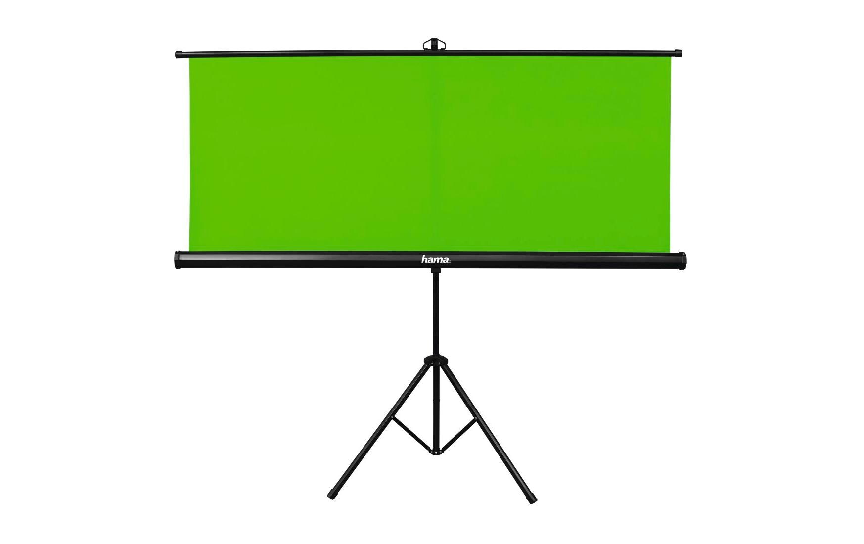 Hintergrundsystem 2-in-1 180 x 180 cm<br>Green-Screen-Hintergrund mit mitgeliefertem Stativ