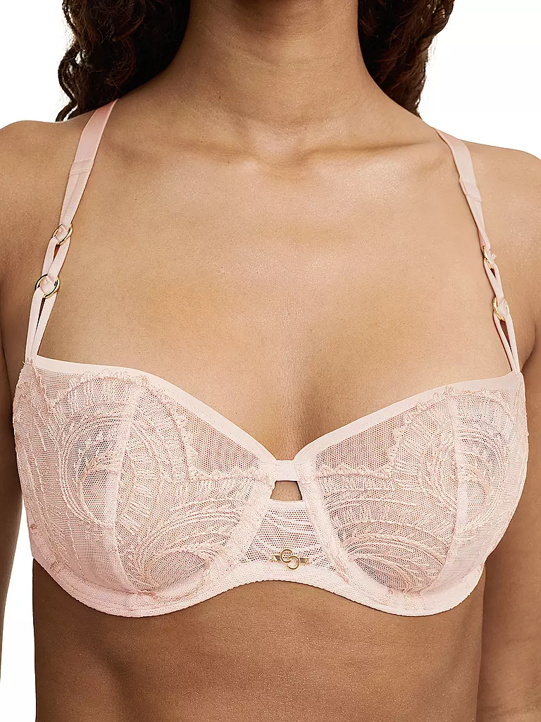 CHANTELLE Balconette BH MYSTIC CREAM taffeta pink rosa