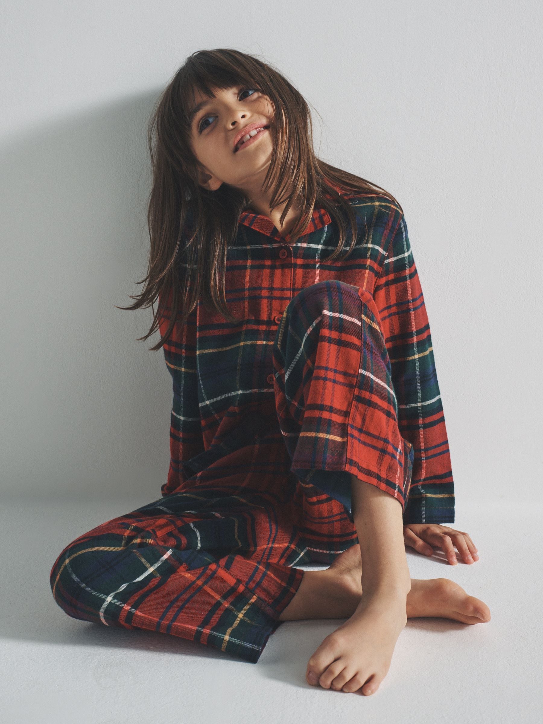 The Set 2 Pack Traditionele Geweven Ruit Pyjama's