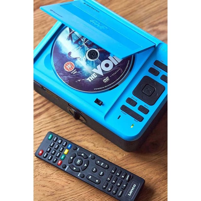 Lenco LCD-projektor med dvd-afspiller og Bluetooth® Blue