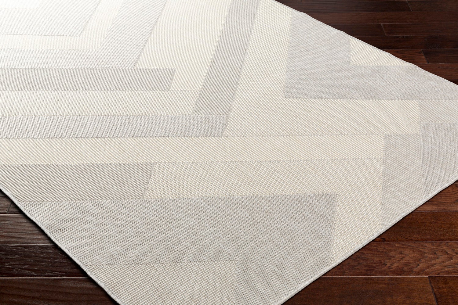 ABBY Binnen-/Buitenkleed Grijs/Ivoor 160x213 cm
