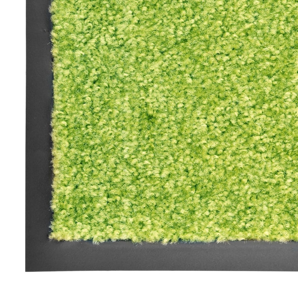 Paillasson lavable vert 60x90 cm