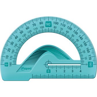 Rapporteur demi-circulaire Flex 180 degrés, 120 mm