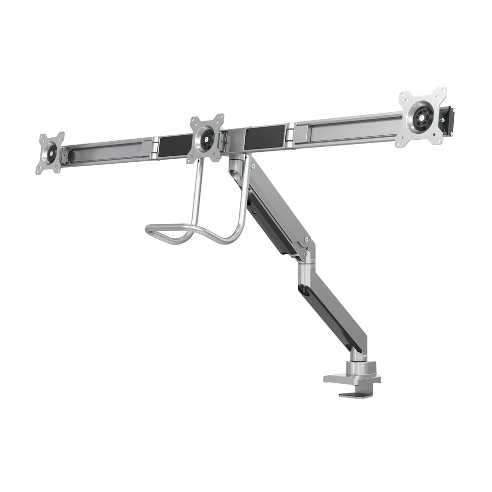 Neomounts NM-D775DX3SILVER bureausteun voor 3 flatscreens
