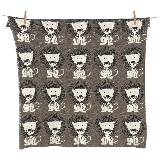 Tricot couverture XL   Lion        80 x 100 cm   de               Quax