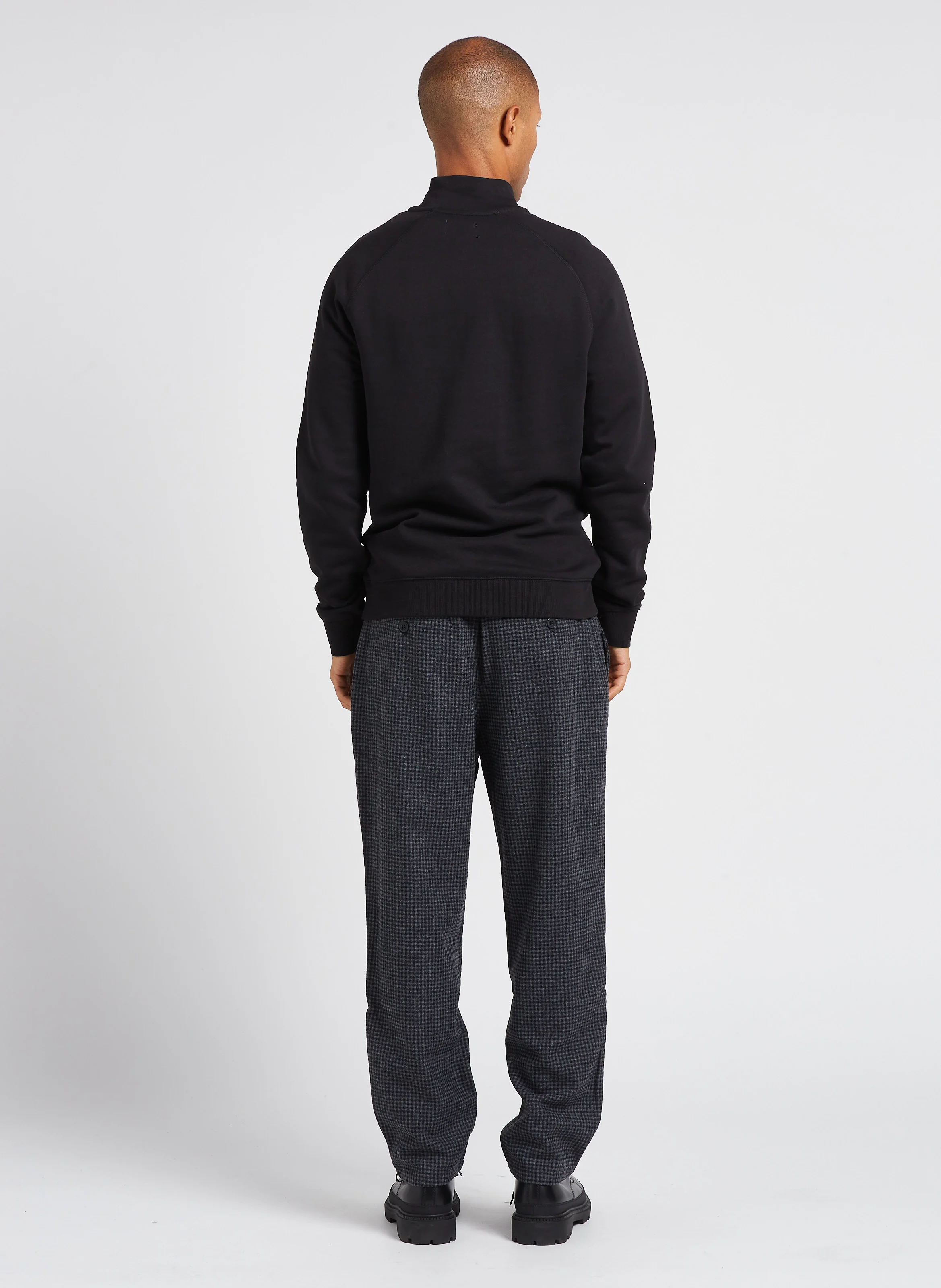 Bertilo - Pantalon chino 7/8 ème en laine mélangée imprimé | Argent