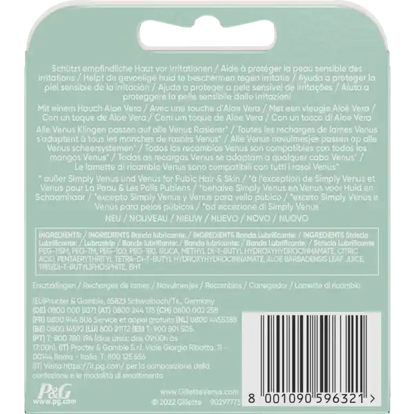 Deluxe Smooth Sensitive Rasierklingen