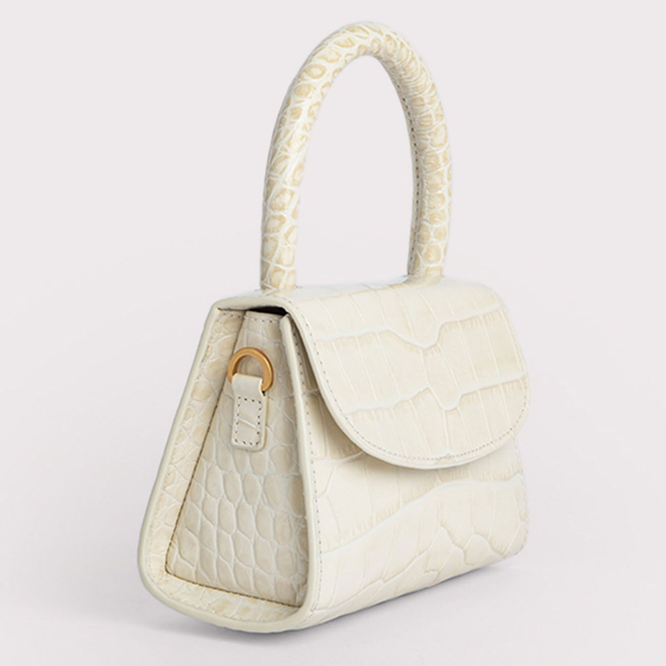 By Far Sac à main en Cuir Mini crème -  11.5x17x7.5 cm