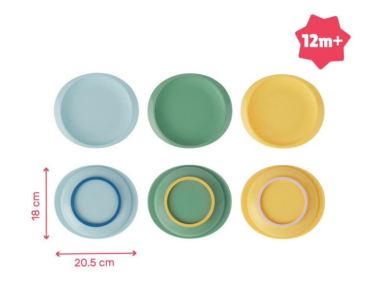 Bordenset, antislip, 3 stuks