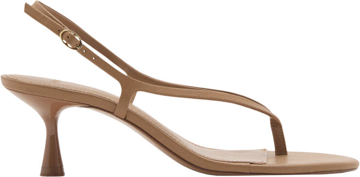 MANGO SANDALS. -- URI Medium brown