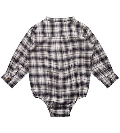 Petit by Sofie Schnoor Hemdbody L/æ - Grau Kariert