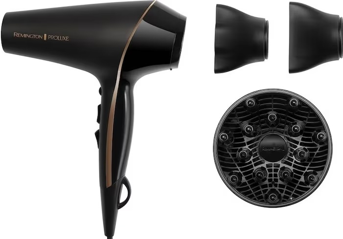 AC9140B Haartrockner Pro Luxe Midnight Edition Haar Föhn mit 2 Aufsätzen (45675560100) - Schwarz