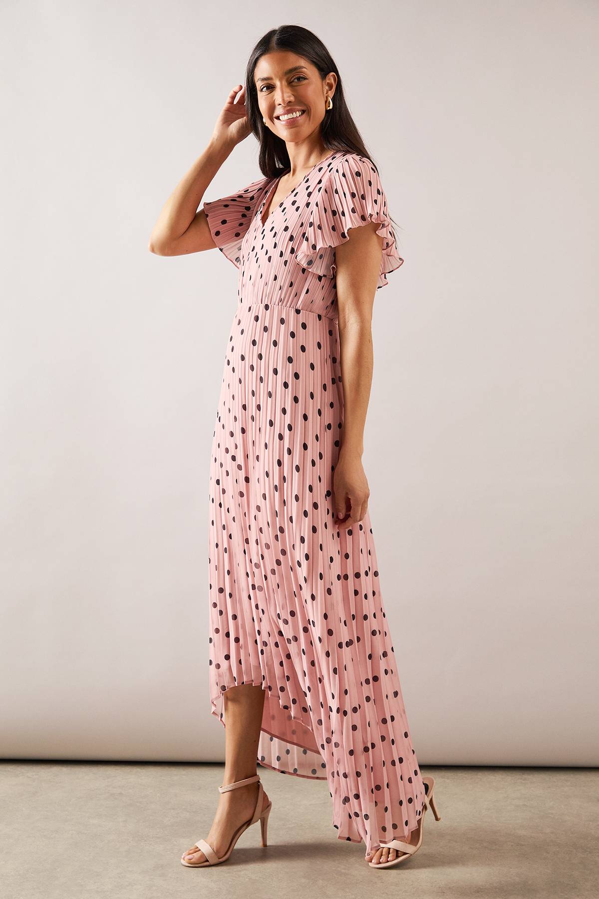 Wallis Robe Midi à Imprimé Floral avec Volants