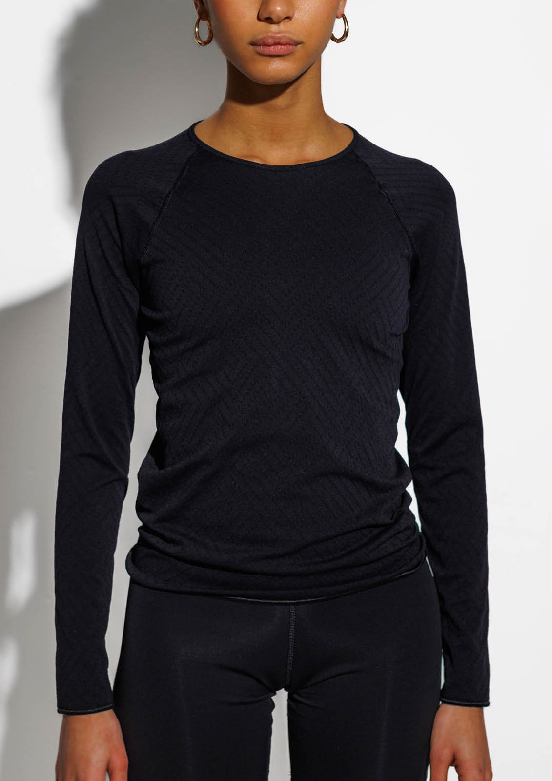 Airy Long Sleeve Dame 001/Beautiful Black