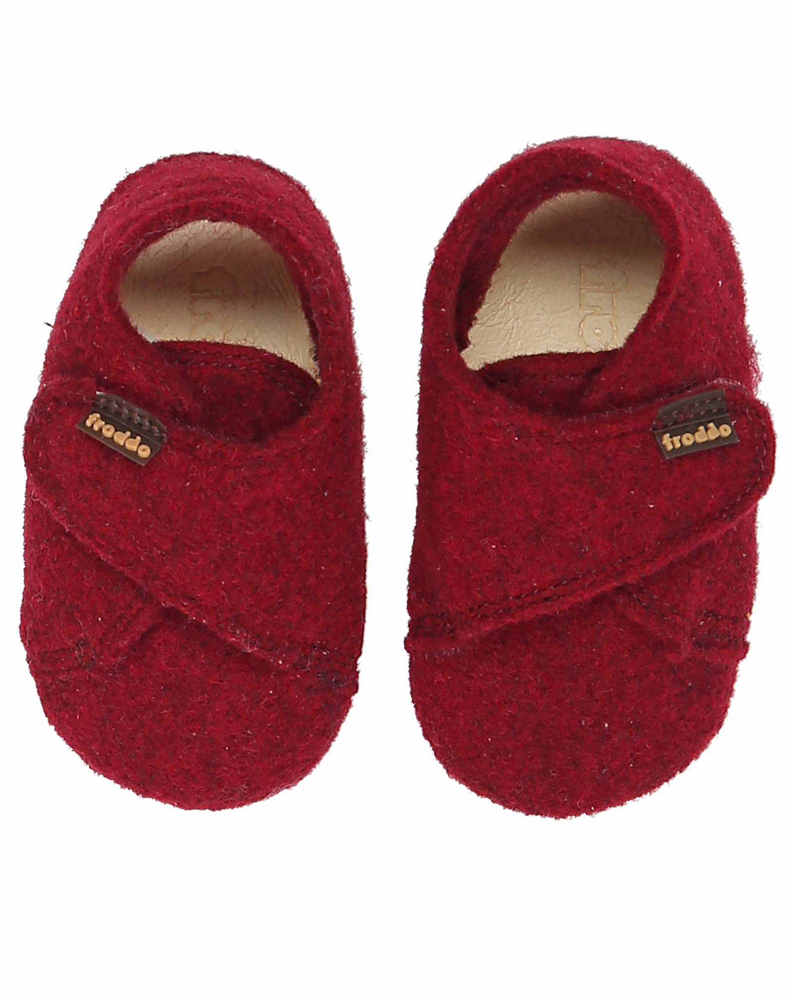 Krabbelschuhe PREWALKERS WOOLY in bordeaux
