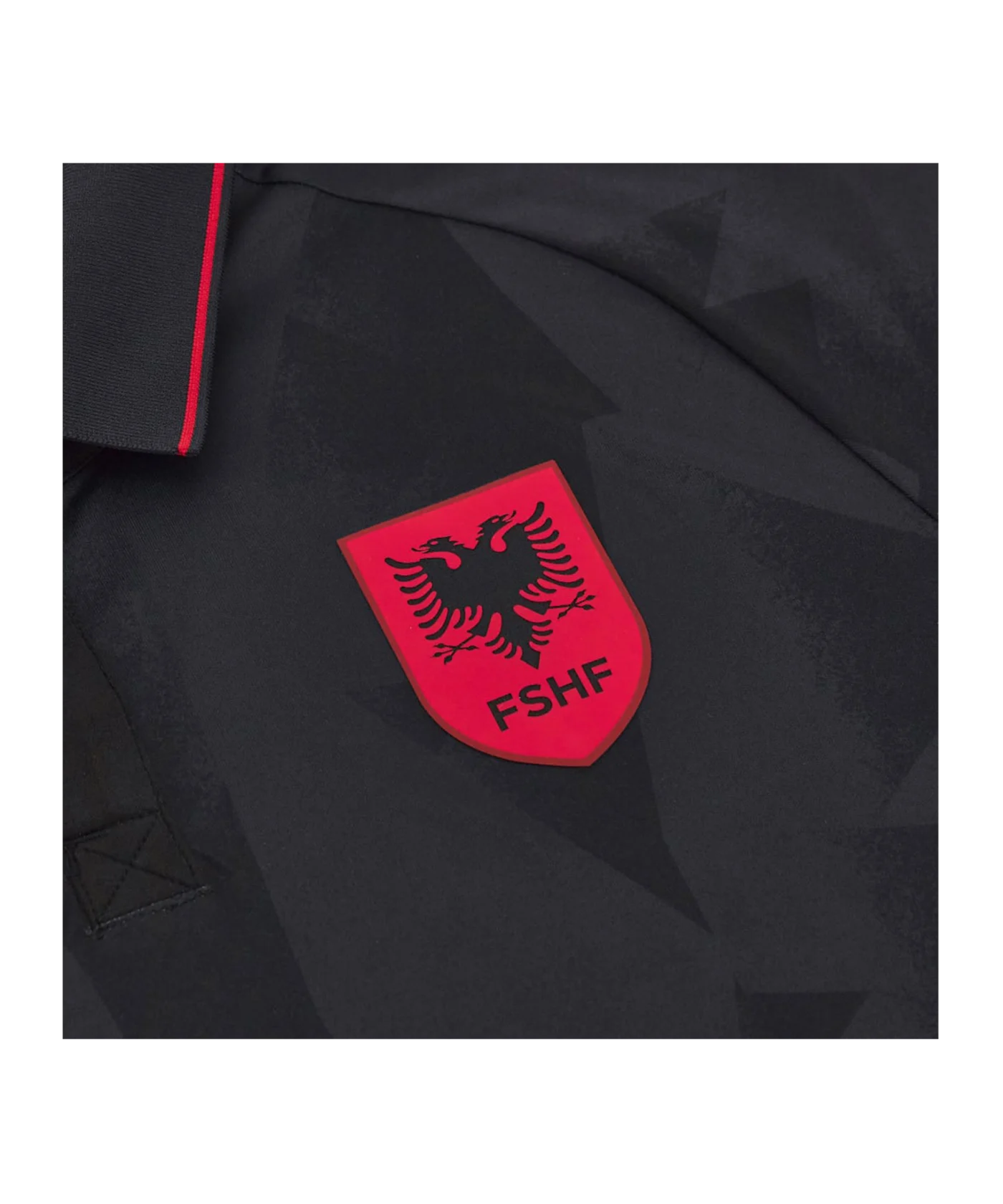Macron Albanien Trikot 3rd EM 2024 Kids Schwarz