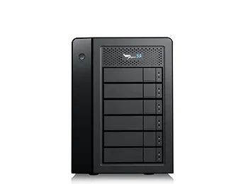 Promise Pegasus32 R6 - Harddisk-array - 24 TB - 6 bays (SATA-600) - HDD 4 TB x 6 - Thunderbolt 3, USB 3.2 Gen 2 (ekstern)