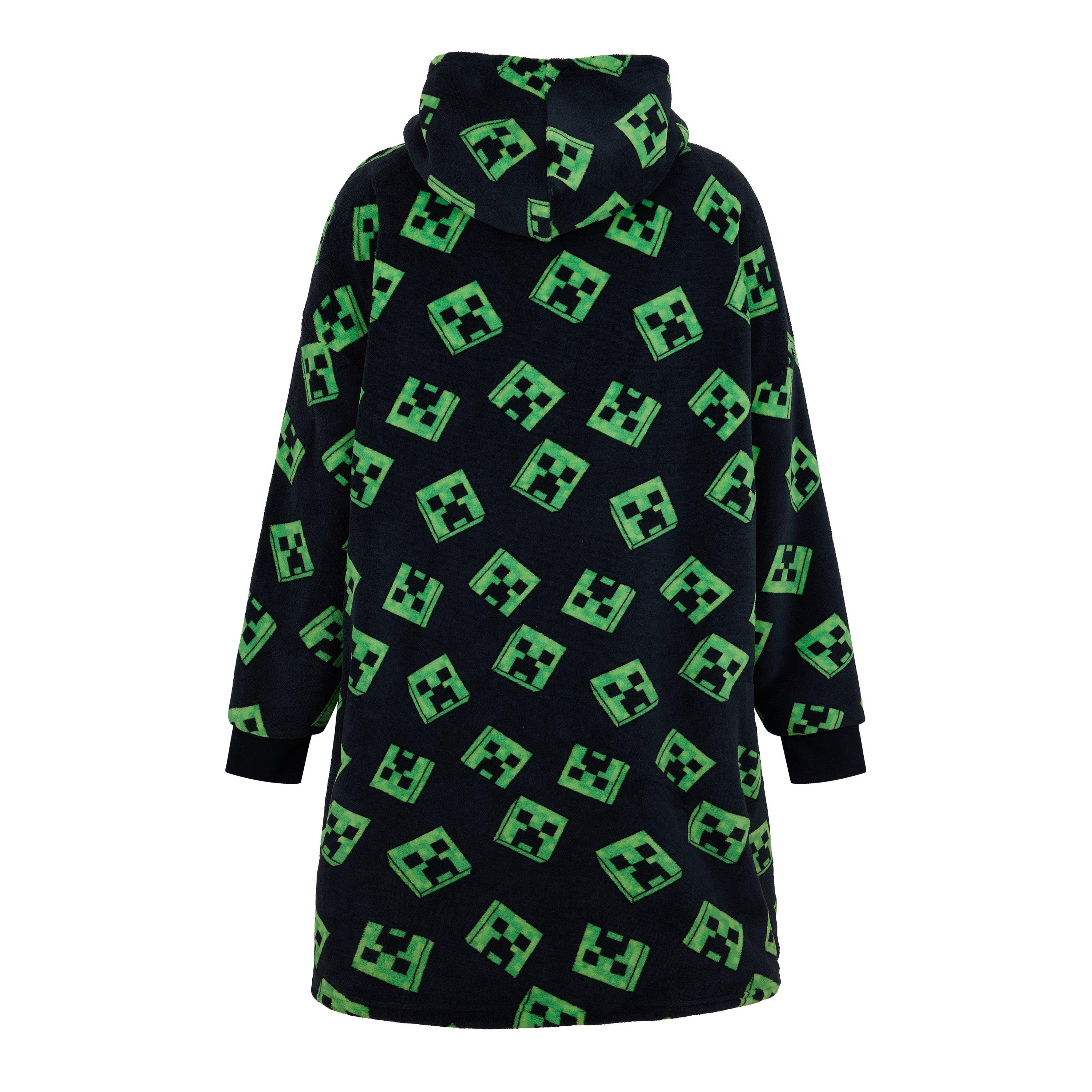 Character Gaming Mens Minecraft Fleece Snuggle Hoodie