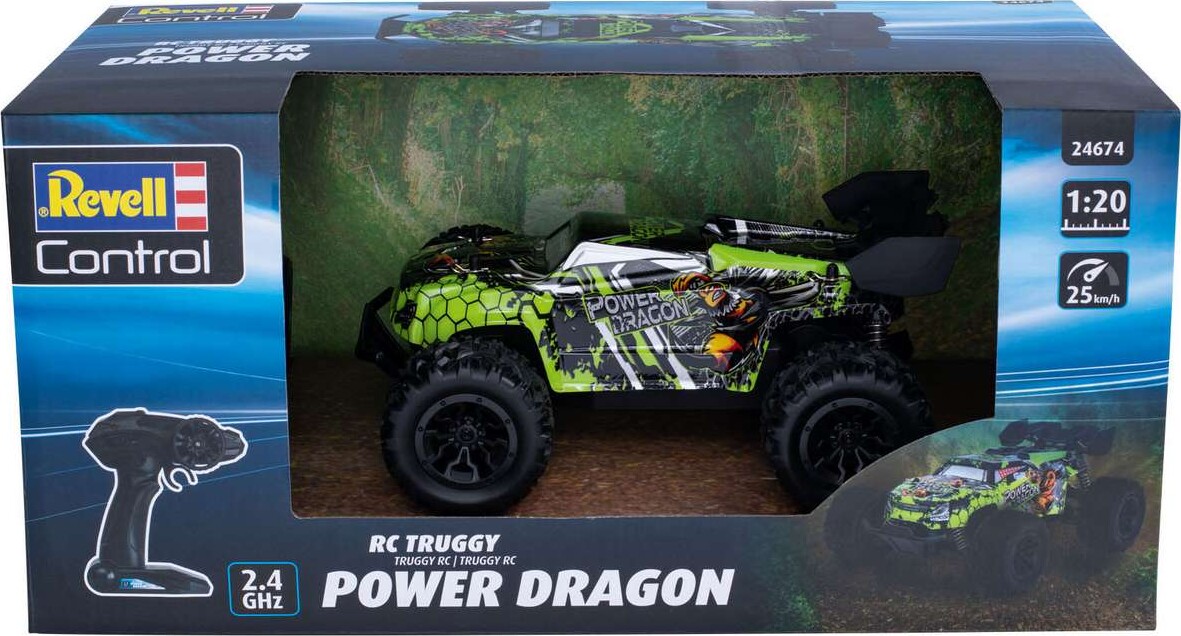 Revell - Control Rc Car Truggy Power Dragon - 1:20 - 24674