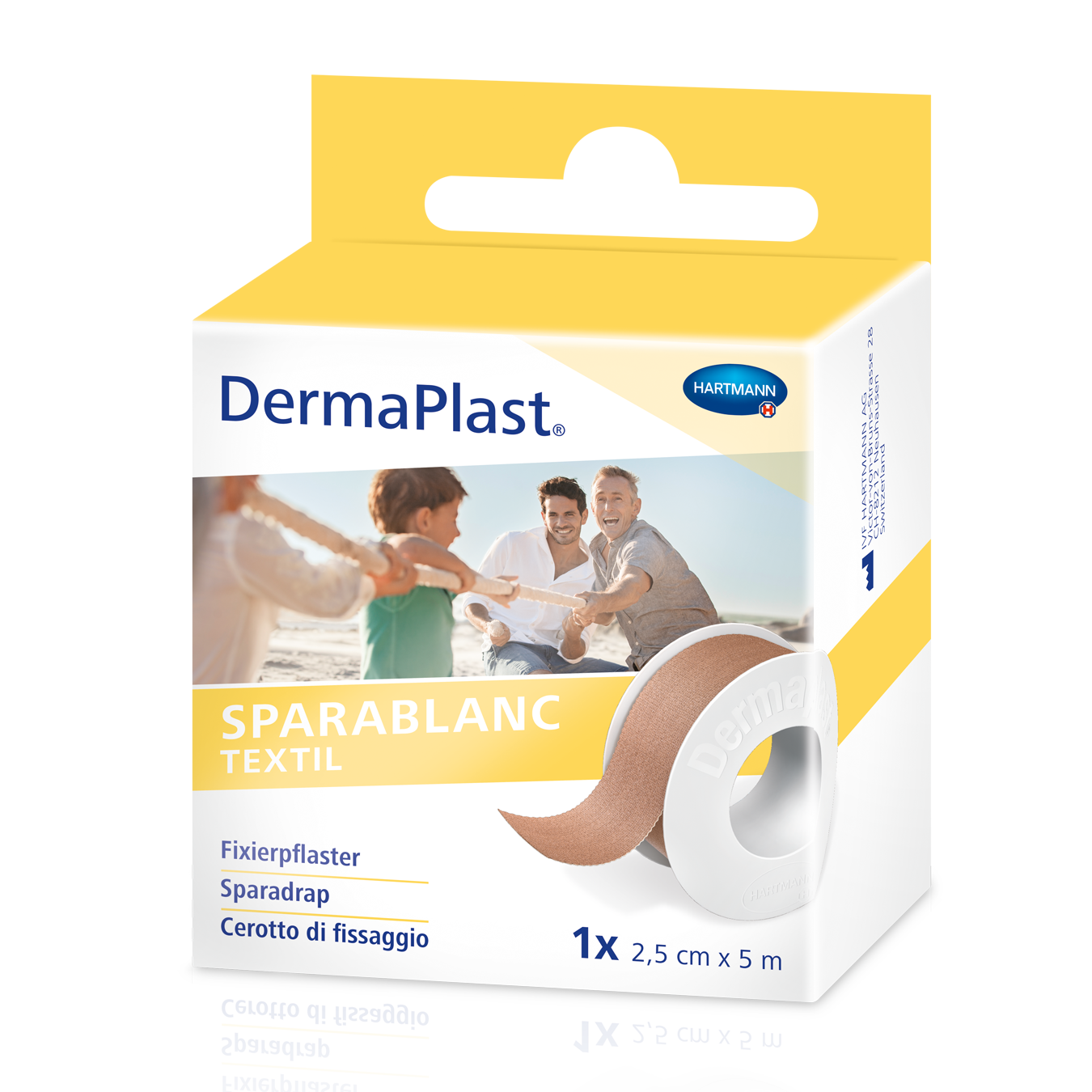 DERMAPLAST Sparablanc Textil 2.5cmx5m hautfarbe 1 Stk