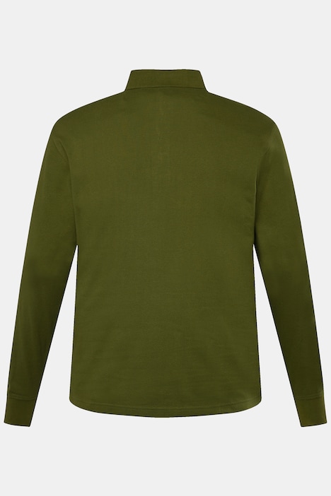 Boston Park Poloshirt, Langarm, Struktur-Jersey, bis 52/54 / 84/86