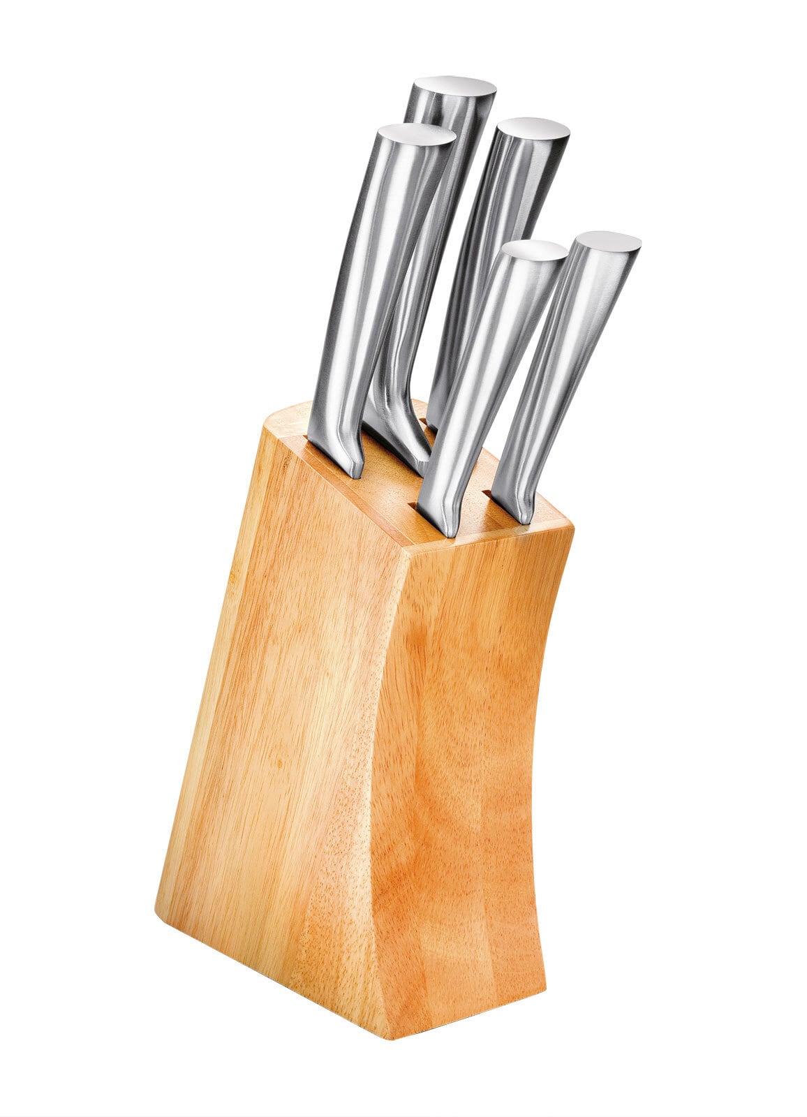 JUSTINUS Messerblock NEW STEEL 6-teilig Edelstahl